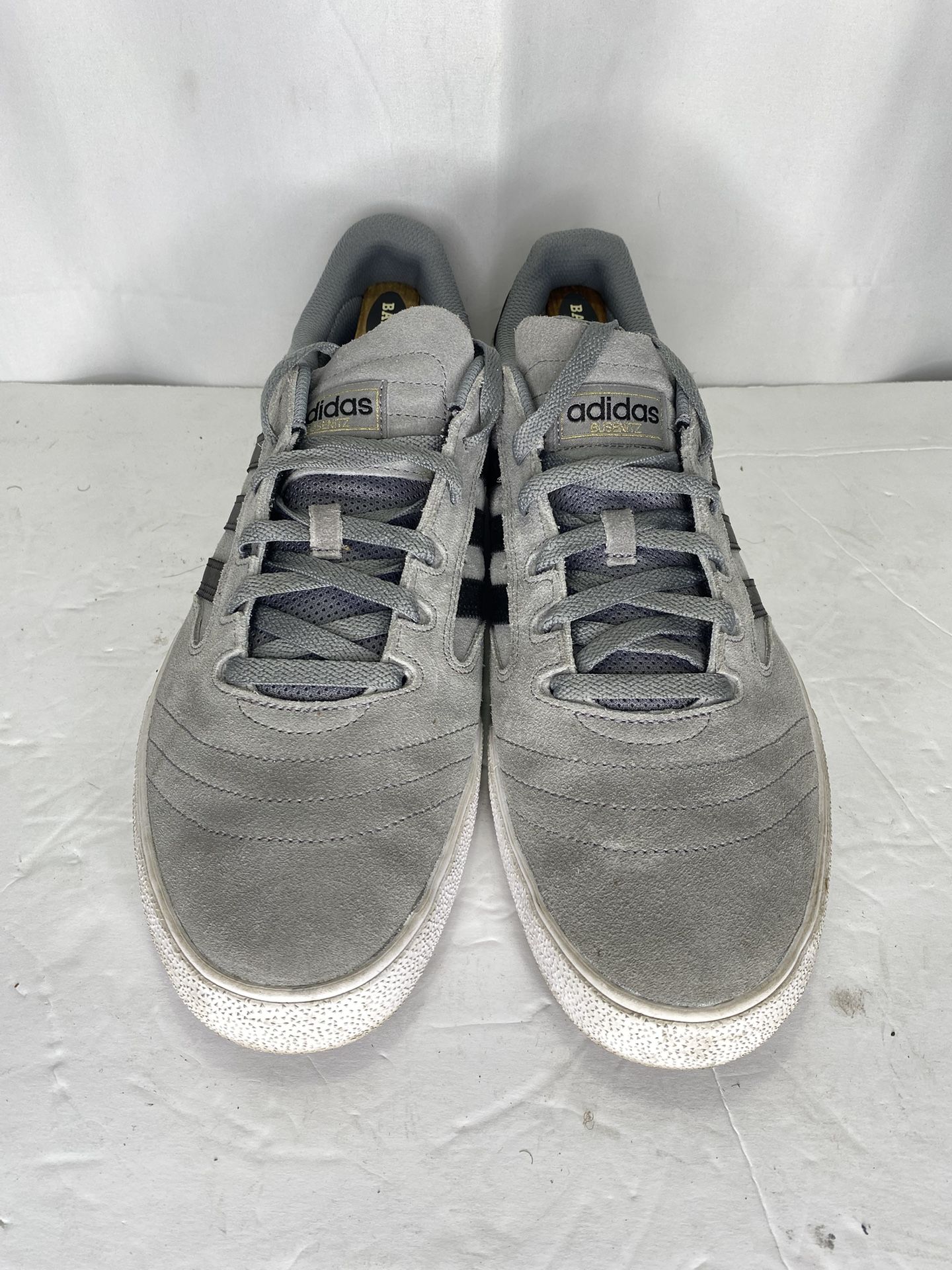 Adidas Busenitz Vintage Grey Black Suede Skateboarding Shoes Mens 14