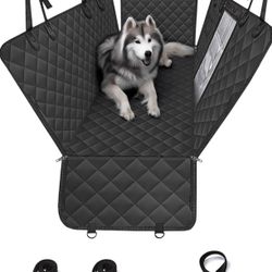 pettycare Dog Car Seat Cover for Back Seat, 600D Heavy Duty Waterproof & Scratch-Resistant for Car with Side Flap, Pet Back Seat Covers for Car with S