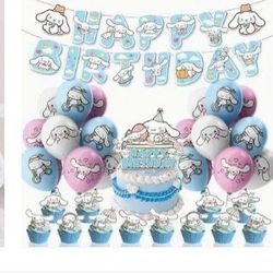 Sanrio Cinnamoroll  Birthday Party Decorations Cinnamoroll Theme Party