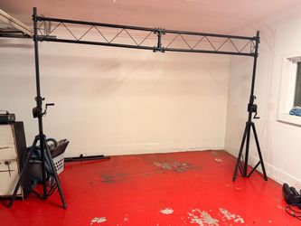Professional DJ Lighting Truss System – Dual Crank-Up Stands