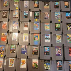 42 Nes games Lot Authentic  tested