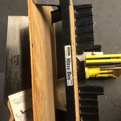 Vintage Stanley Mitre Saw Box With Saw