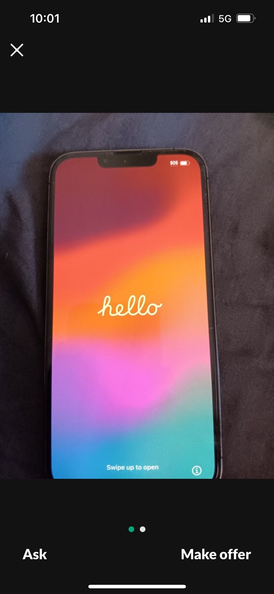 iPhone 13 Pro “unlocked”