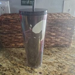 New Starbucks 2021 Halloween Glow in the Dark Black Cat Tumbler 24oz Venti