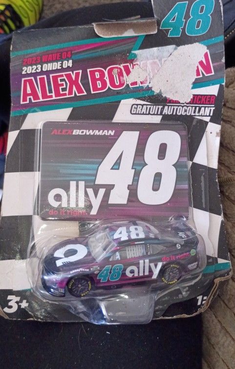Alex Bowman Car And Sticker Card