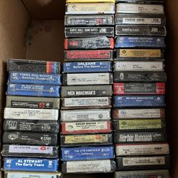 Lot Of Over 150 Still Sealed 8 Track Tapes! 