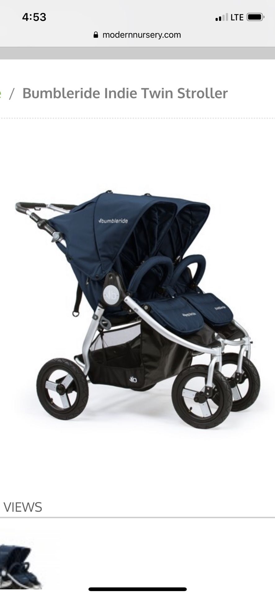 Double Bumbleride used stroller