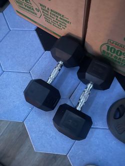 45 pounds dumbbells