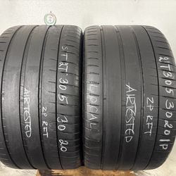 2 Tires 305 30 20 Michelin Pilot Sport 4s Zp Run Flat 