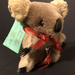 Vintage Australian Koala Bear Wind Up Musical Toy Animal Made in Australia NWT