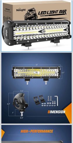 Nilight 12-inch LED Light Bar