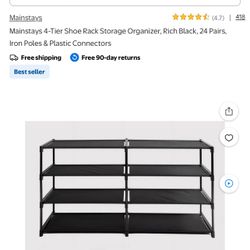 4 tier shoe rack 