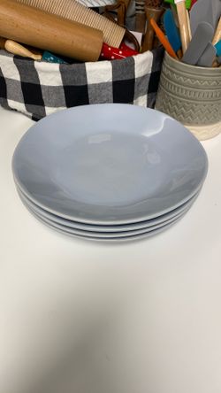 Crate And Barrel Plates (4) Total