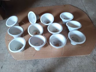 12 6"White Baffles$6 Each And For All Of Them 65.00