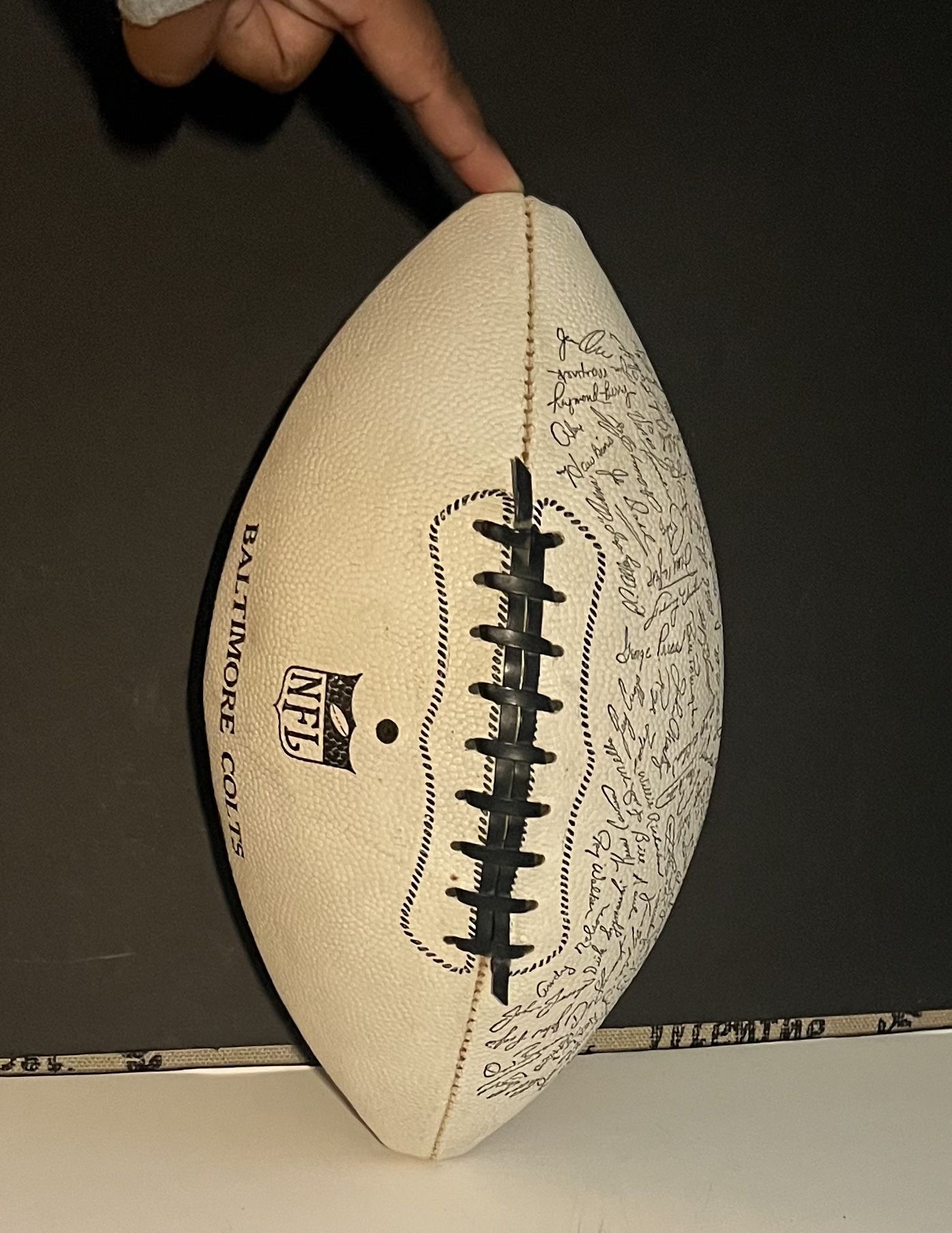 NFL Baltimore Colts Vintage 1960’s Replica Team Stamped Signitures