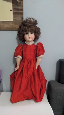 Vintage Real Seeley body doll with real hair 23" tall