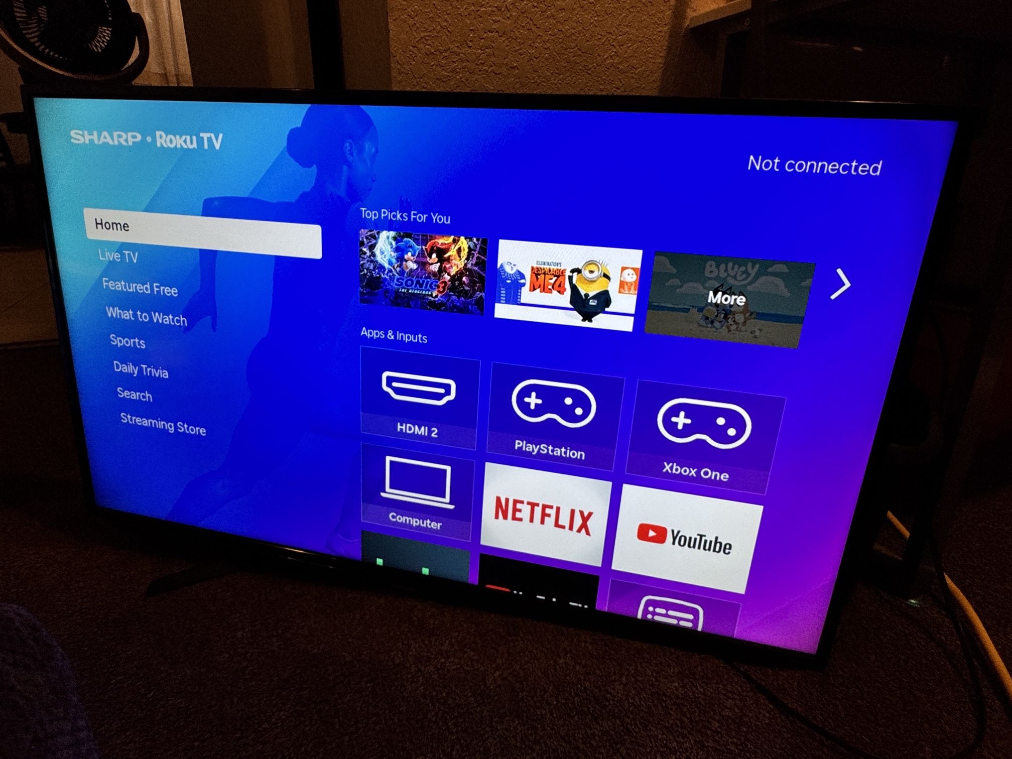 43 Inch Sharp Smart Roku TV