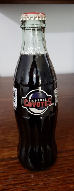 Coca Cola Phoenix Coyotes Glass Bottles