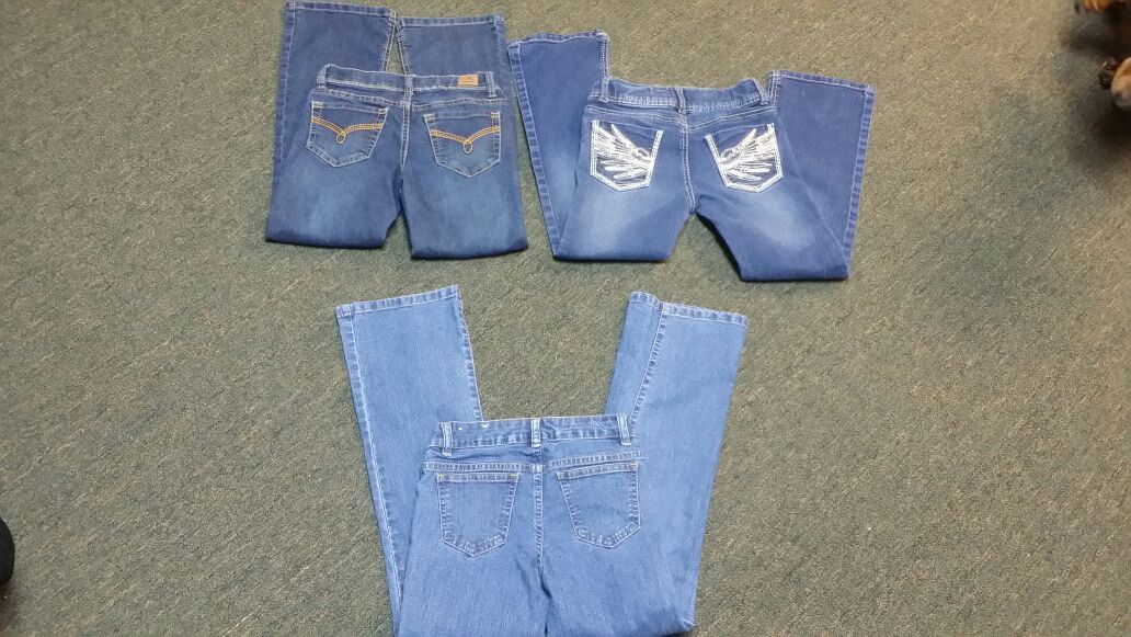 Lot of 3 size 8 girls pants