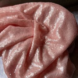 Soft Pink Sequence Fabric