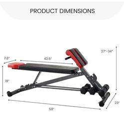  Multi Functional Workout Bench 