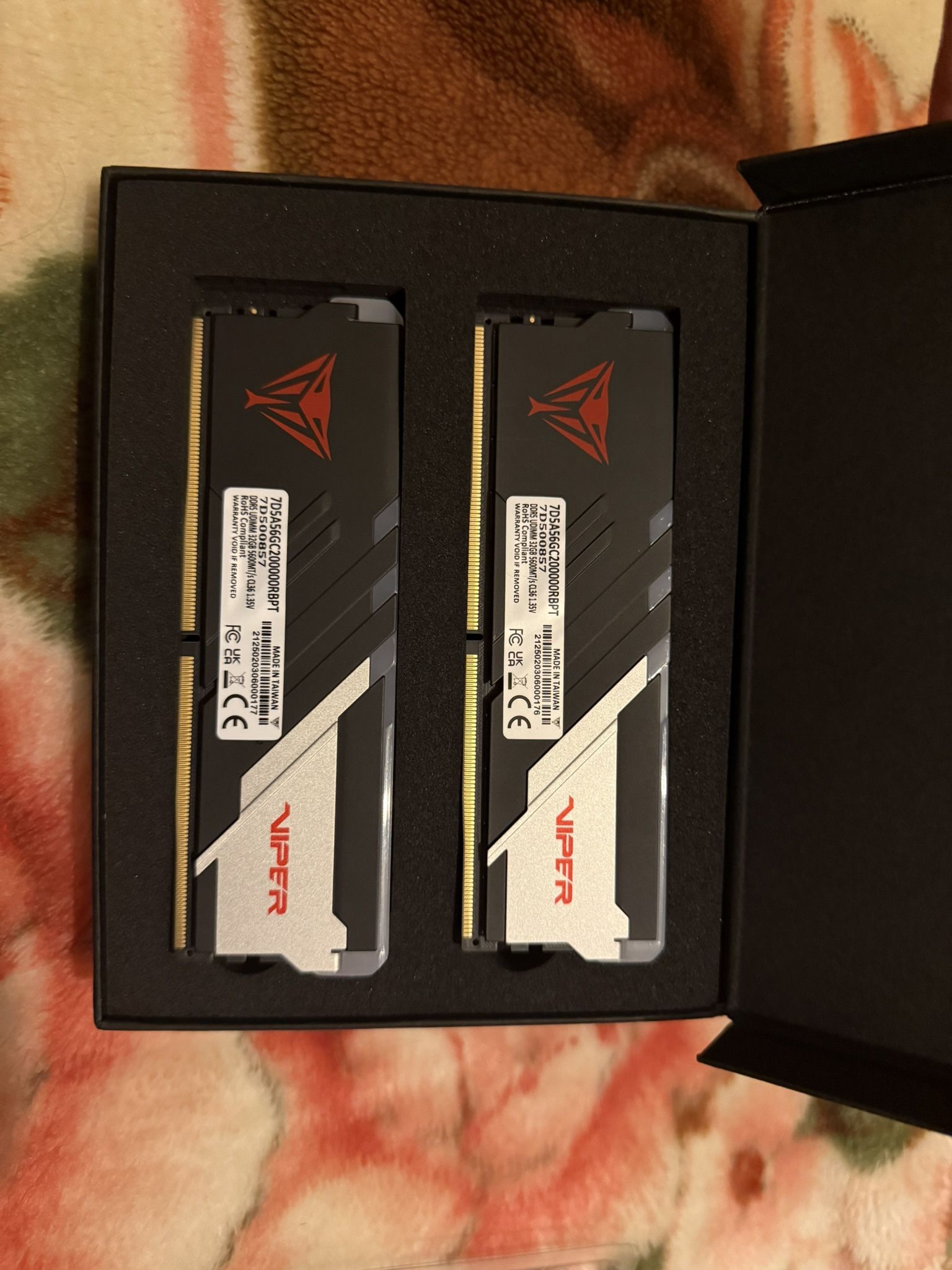 Patriot Memory Viper Venom RGB DDR5 RAM  (2X32GB) 5600MHz