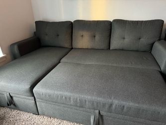 L Shaped Sleeper Sofa Bed, Storage Chaise “ NEGOTIABLE “