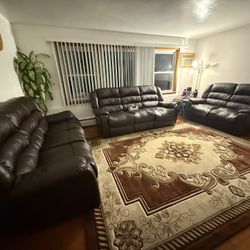 Brown Leather Couches 