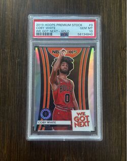Coby White 2019 Hoops Premium Stock We Got Next Holo PSA 10