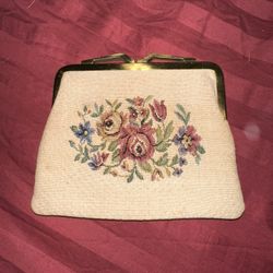 Vintage Petit Point Coin Purse