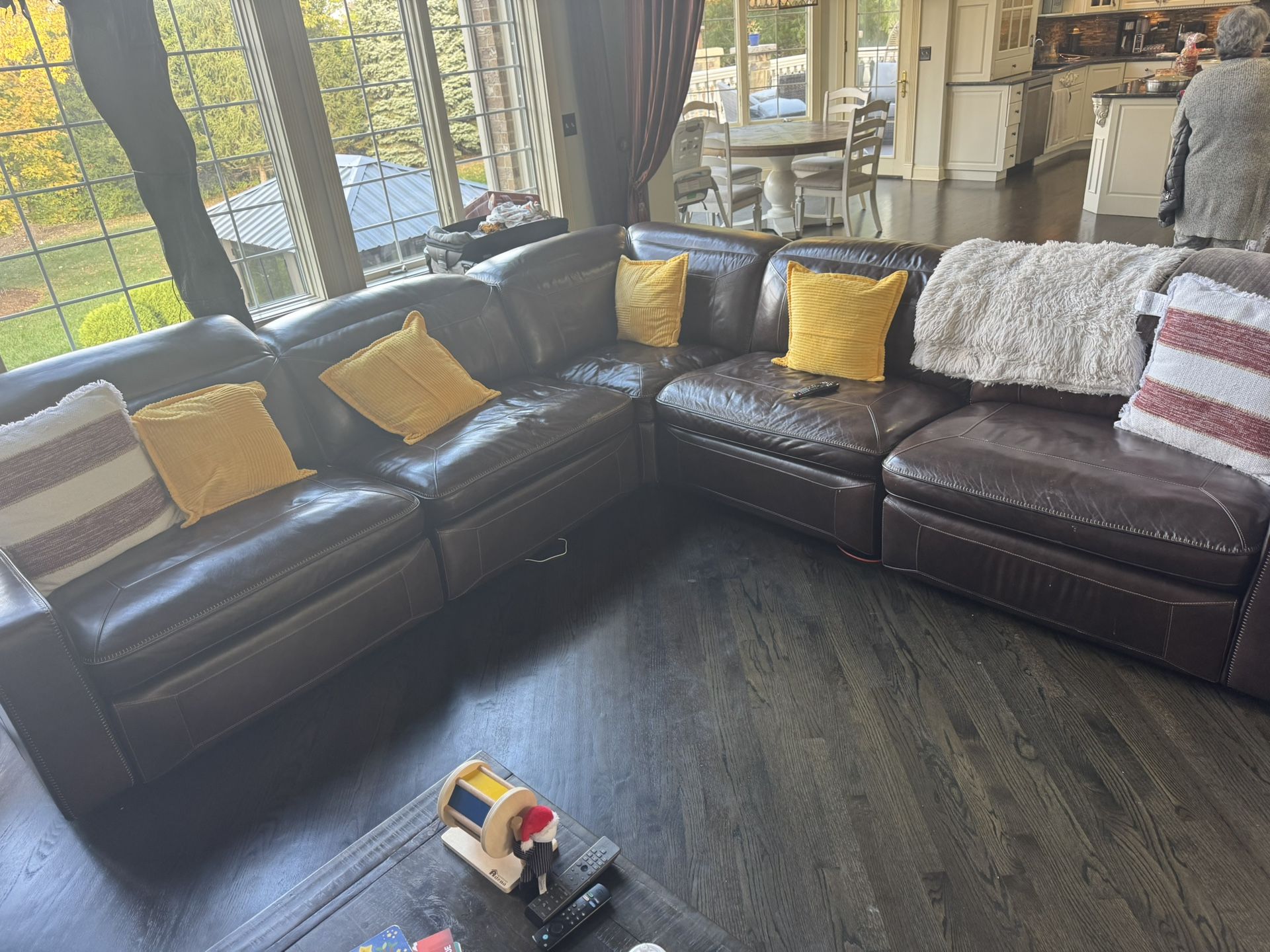 Reclining Leather Couch !!!