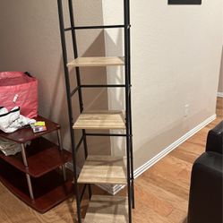 5-Tier Ladder Shelf Bookcase Bookshelf