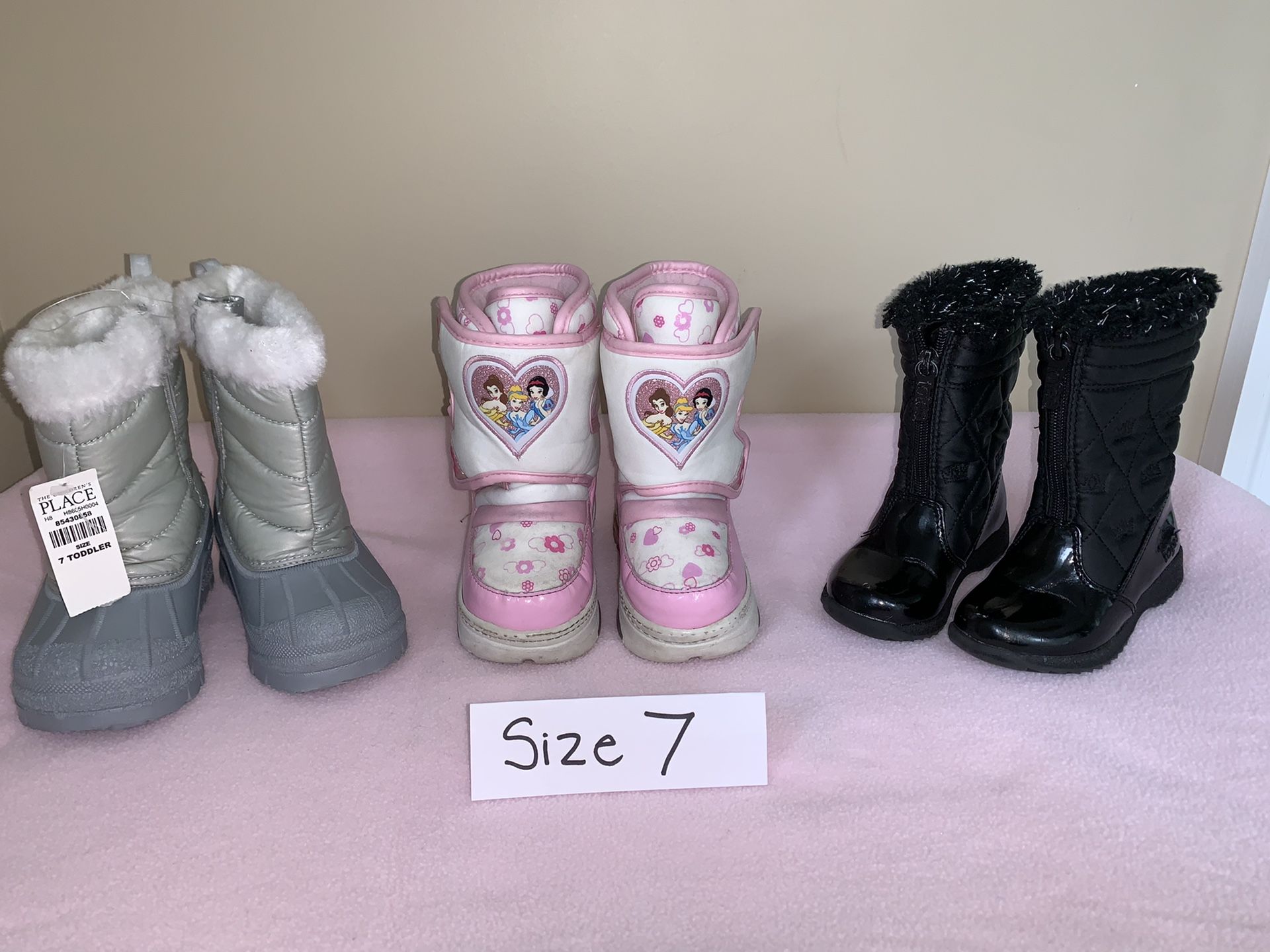 Girls and Baby Boots $5 each! (See pictures for more boots and sizes)