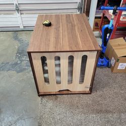 End Table Style Wooden Dog Crate