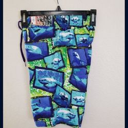 BOYS HANG TEN SHARK BOARD SHORT SWIM SUIT NEW 