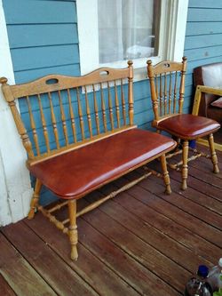 Love seat and chair