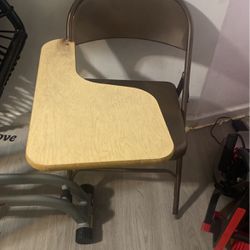 School Folding Chair With Desk 