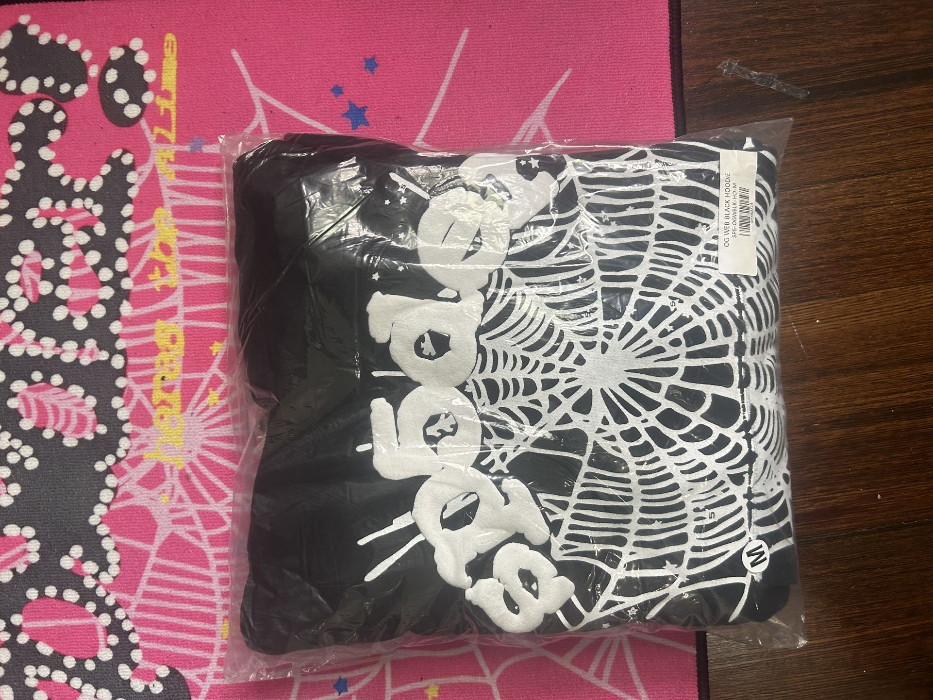 OG black spider hoodie size medium