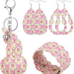 Easter Faux Leather Earrings