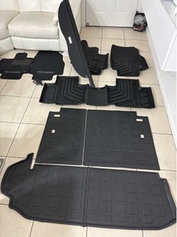 Toyota Highlander AlI- Weather Floor Mats and Cargo Cover2020-2025