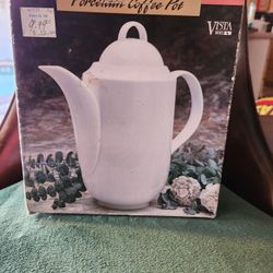 Vintage Porcelain Coffee Pot 