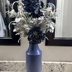 Navy Floral Arrangement 
