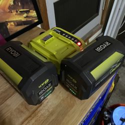 RYOBI Batteries 40 V 6ah with Charger