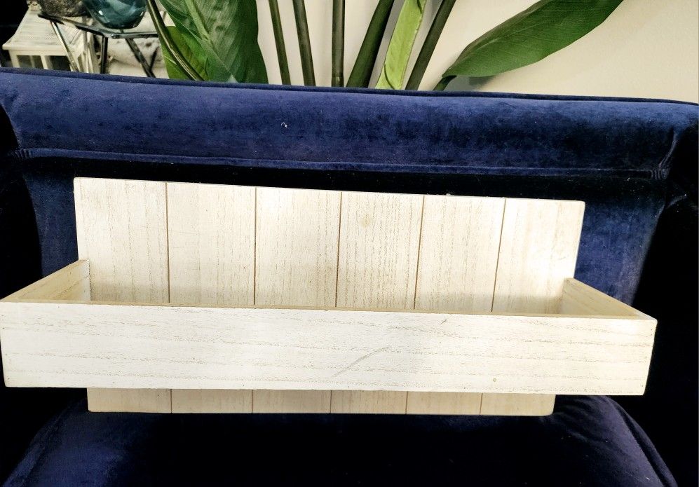 White Wooden Small Shelf