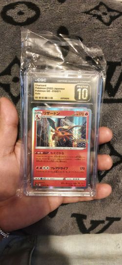 CGC Pristine 10 Charizard Japanese Pokémon GO Holo