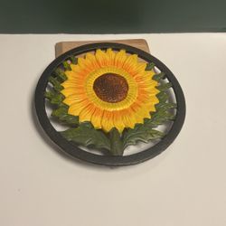 Wrought Iron Sunflower Trivit