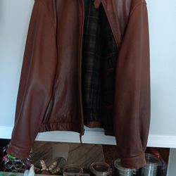 Roundtree York Lanb skin Leather Coat XL