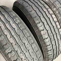 2 USED 22575R15 TRAILER TIRES for $80 installed and balanced. 225/75/15 225/75/R15 225 75 15 225 75 R 15 22575R15   Alignments done here as well   All