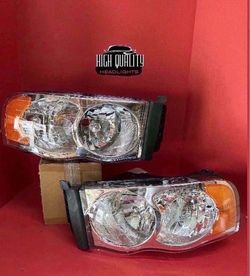 Dodge Ram 2002. 2005 Headlights.