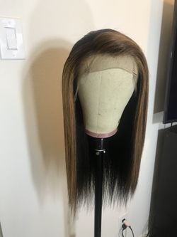Lace human wig